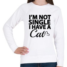 PRINTFASHION Nem vagyok szingli - Női pulóver - Fehér női pulóver, kardigán