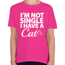 PRINTFASHION Nem vagyok szingli, van egy macskám - Gyerek póló - Helikónia