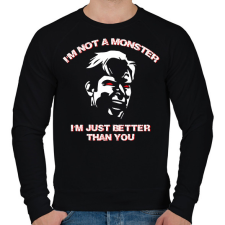 PRINTFASHION Nem vagyok szörny - Homelander - Férfi pulóver - Fekete férfi pulóver, kardigán