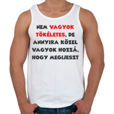 PRINTFASHION Nem vagyok tökéletes, de... - Férfi atléta - Fehér atléta, trikó