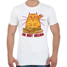 PRINTFASHION Nem vagyok vegán - Férfi póló - Fehér