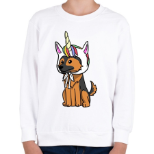 PRINTFASHION Német egyszarvújuhász - Gyerek pulóver - Fehér gyerek póló