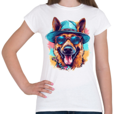 PRINTFASHION Német juhász - Női póló - Fehér női póló