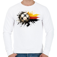 PRINTFASHION Német szurkoló - Férfi pulóver - Fehér férfi pulóver, kardigán
