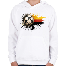 PRINTFASHION Német szurkoló - Gyerek kapucnis pulóver - Fehér