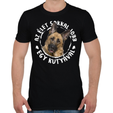 PRINTFASHION Németjuhász - Férfi póló - Fekete férfi póló