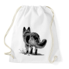 PRINTFASHION Németjuhász / Kutya / Kutyás rajz - Sportzsák, Tornazsák - Fehér