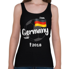 PRINTFASHION Németország - Női atléta - Fekete női trikó