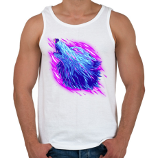 PRINTFASHION Neon farkas - Férfi atléta - Fehér