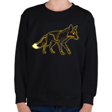 PRINTFASHION Neon Fox - Gyerek pulóver - Fekete gyerek pulóver, kardigán
