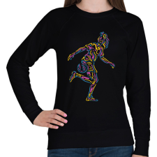 PRINTFASHION Neon női focista - Női pulóver - Fekete női pulóver, kardigán