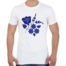 PRINTFASHION Népművészeti minta - Férfi póló - Fehér