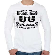 PRINTFASHION Néptáncosnak párja nincsen - Férfi hosszú ujjú póló - Fehér