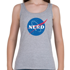 PRINTFASHION Nerd nasa logo - Női atléta - Sport szürke