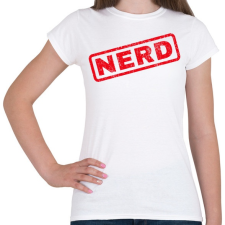 PRINTFASHION NERD - Női póló - Fehér női póló