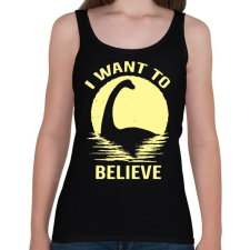 PRINTFASHION Nessi - Női atléta - Fekete női trikó