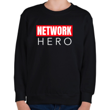 PRINTFASHION NETWORK HERO - Gyerek pulóver - Fekete gyerek pulóver, kardigán