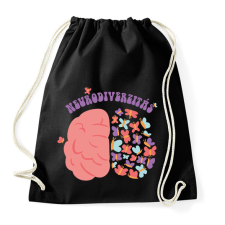 PRINTFASHION Neurodiverzitás - Sportzsák, Tornazsák - Fekete tornazsák