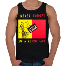 PRINTFASHION never forget2 - Férfi atléta - Fekete
