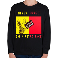 PRINTFASHION never forget2 - Gyerek pulóver - Fekete gyerek pulóver, kardigán