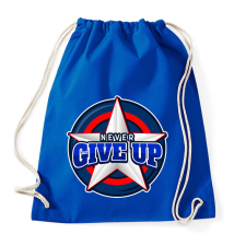 PRINTFASHION NEVER GIVE UP - Sportzsák, Tornazsák - Bright royal tornazsák