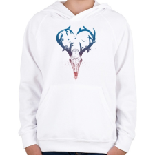 PRINTFASHION Neverending love - Gyerek kapucnis pulóver - Fehér gyerek pulóver, kardigán