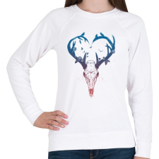 PRINTFASHION Neverending love - Női pulóver - Fehér női pulóver, kardigán
