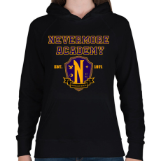 PRINTFASHION Nevermore Academy - Női kapucnis pulóver - Fekete