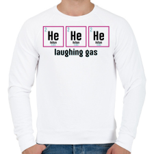 PRINTFASHION Nevető gáz - Férfi pulóver - Fehér férfi pulóver, kardigán