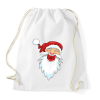PRINTFASHION Nevető télapó - Sportzsák, Tornazsák - Fehér