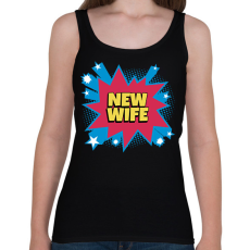 PRINTFASHION NEW WIFE - Női atléta - Fekete