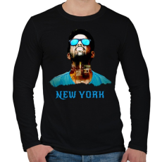 PRINTFASHION NEW YORK2 - Férfi hosszú ujjú póló - Fekete