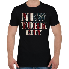 PRINTFASHION New York City  - Férfi póló - Fekete