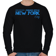 PRINTFASHION New York City  - Férfi pulóver - Fekete