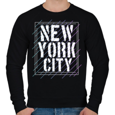 PRINTFASHION New York City  - Férfi pulóver - Fekete