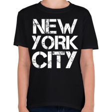 PRINTFASHION New York City - Gyerek póló - Fekete gyerek póló