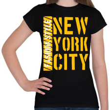 PRINTFASHION New York City  - Női póló - Fekete női póló