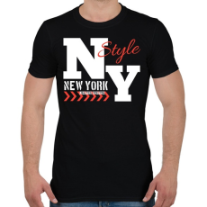 PRINTFASHION New York  - Férfi póló - Fekete