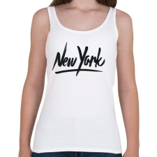 PRINTFASHION New York - Női atléta - Fehér női trikó