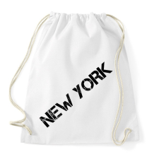 PRINTFASHION New York - Sportzsák, Tornazsák - Fehér tornazsák