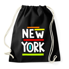 PRINTFASHION NEW YORK - Sportzsák, Tornazsák - Fekete tornazsák