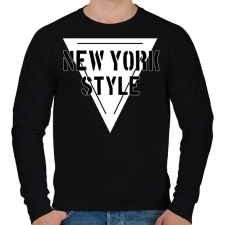PRINTFASHION NEW YORK STYLE - Férfi pulóver - Fekete férfi pulóver, kardigán