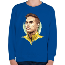 PRINTFASHION Neymar da Silva Santos Júnior - Gyerek pulóver - Királykék gyerek pulóver, kardigán