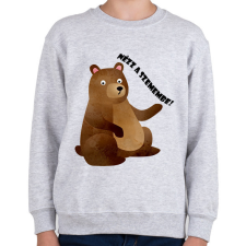 PRINTFASHION Nézz a szemembe - Gyerek pulóver - Sport szürke gyerek pulóver, kardigán