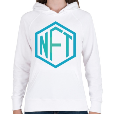 PRINTFASHION NFT - non fungible token - Női kapucnis pulóver - Fehér női pulóver, kardigán