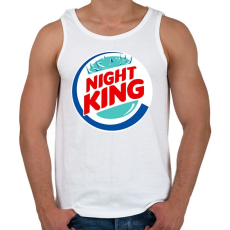 PRINTFASHION Nigh King - Férfi atléta - Fehér