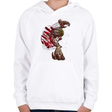 PRINTFASHION NIGHTMARE_GORGON_N1_HD - Gyerek kapucnis pulóver - Fehér gyerek pulóver, kardigán