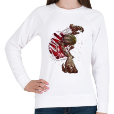 PRINTFASHION NIGHTMARE_GORGON_N1_HD - Női pulóver - Fehér