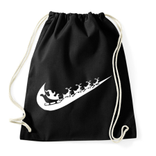 PRINTFASHION nike márkaparódia fehér - Sportzsák, Tornazsák - Fekete tornazsák