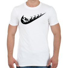 PRINTFASHION nike márkaparódia fekete - Férfi póló - Fehér férfi póló